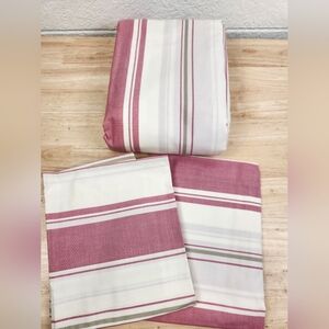 Pottery Barn Fannington Striped Duvet Cover Sz Queen Farmhouse Cottagecore